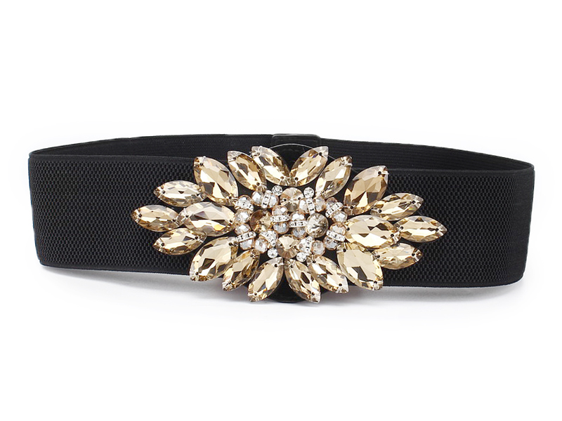 Women's elastic wide belt